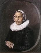HALS, Frans Portrait of a Seated Woman Holding a Fn f USA oil painting artist